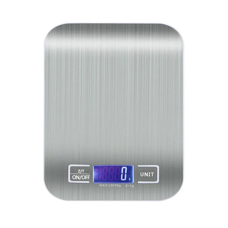 10kgX1g Multifunctional Stainless Steel Kitchen Scale with LCD Display for Home Baking and Cooking Food Scale Digital Food Scale