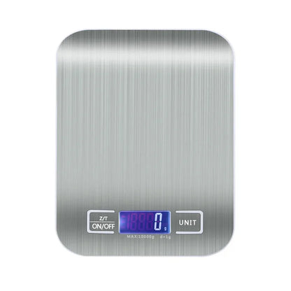 10kgX1g Multifunctional Stainless Steel Kitchen Scale with LCD Display for Home Baking and Cooking Food Scale Digital Food Scale