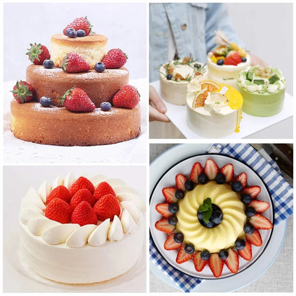 Round Silicone Cake Mold 4/6/8/10inch Nonstick Cake Pan Tray Cheesecake Pan Baking Mould Perfect For Birthday Christmas Party