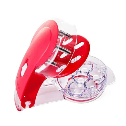 Stainless Steel Cherry Pitters Corer Handheld Press Cherry Pitter Remover with 6 Holes Multi-Purpose Fruit Core Pitting Tools