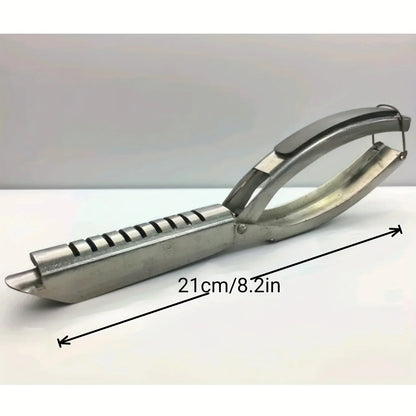 1pc Rib Membrane Removal Tool - Stainless Steel BBQ Rib Skinner with Ergonomic Handle, Meat Preparation, Modern Kitchenware