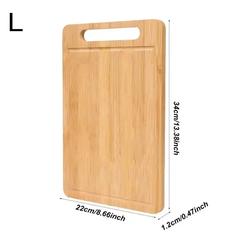WXCOO Kitchen Wooden Chopping Boards Double-sided Serving Board for Meat Fruit and Vegetable Cutter Solid Wooden Cutting Board