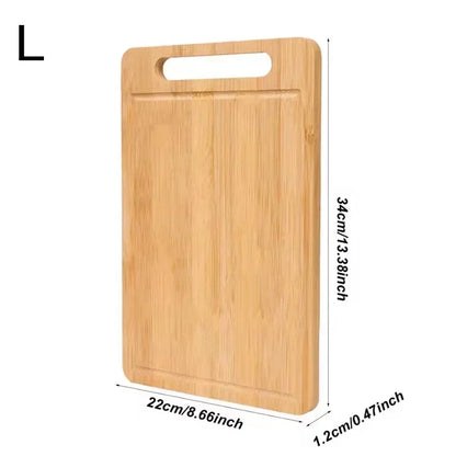 WXCOO Kitchen Wooden Chopping Boards Double-sided Serving Board for Meat Fruit and Vegetable Cutter Solid Wooden Cutting Board