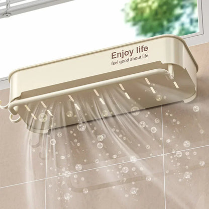 Kitchen Sink Drain Rack Organizer ABS Plastic Self-draining Sink Shelf Soap Sponge Holder Dishcloth Towel Rack Filter Basket